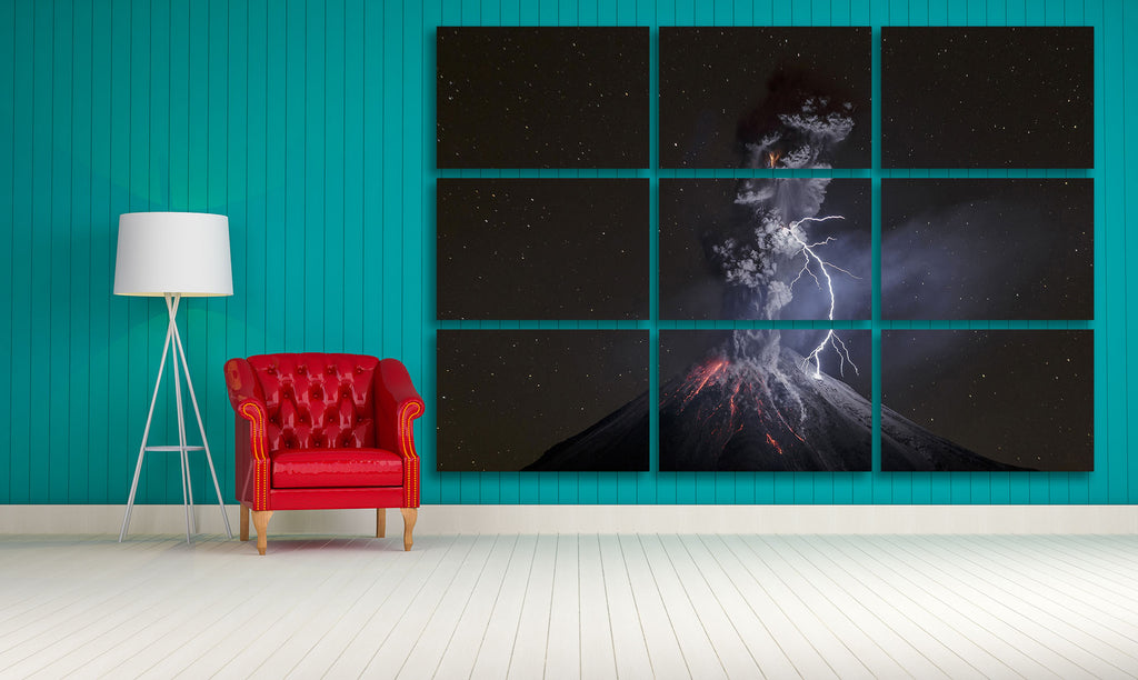 FINEART Mosaico 9, El Poder de la Naturaleza - Sergio Tapiro Fotos de volcanes y Naturaleza | Prints