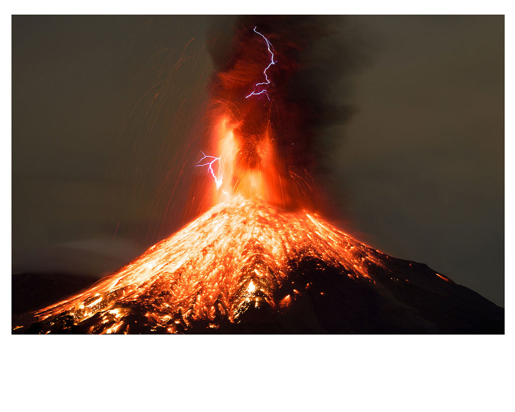 Fuerza brutal y efímera 25x20cm envío gratis - Sergio Tapiro Fotos de volcanes y Naturaleza | Prints