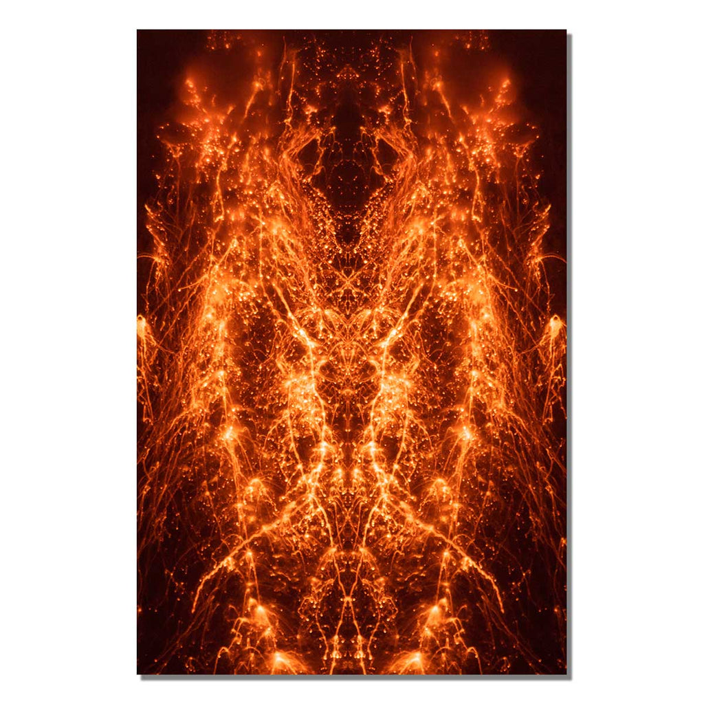 Deluxe: Seres de fuego 01 Vertical | aluminio ChromaLuxe STV-0302E-VE - Sergio Tapiro Fotos de volcanes y Naturaleza | Prints
