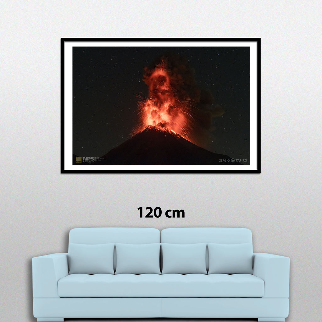 Foto Explosión del Volcán de Colima, enero 2017 - Sergio Tapiro Fotos de volcanes y Naturaleza | Prints